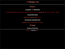 Tablet Screenshot of evilmagic.org